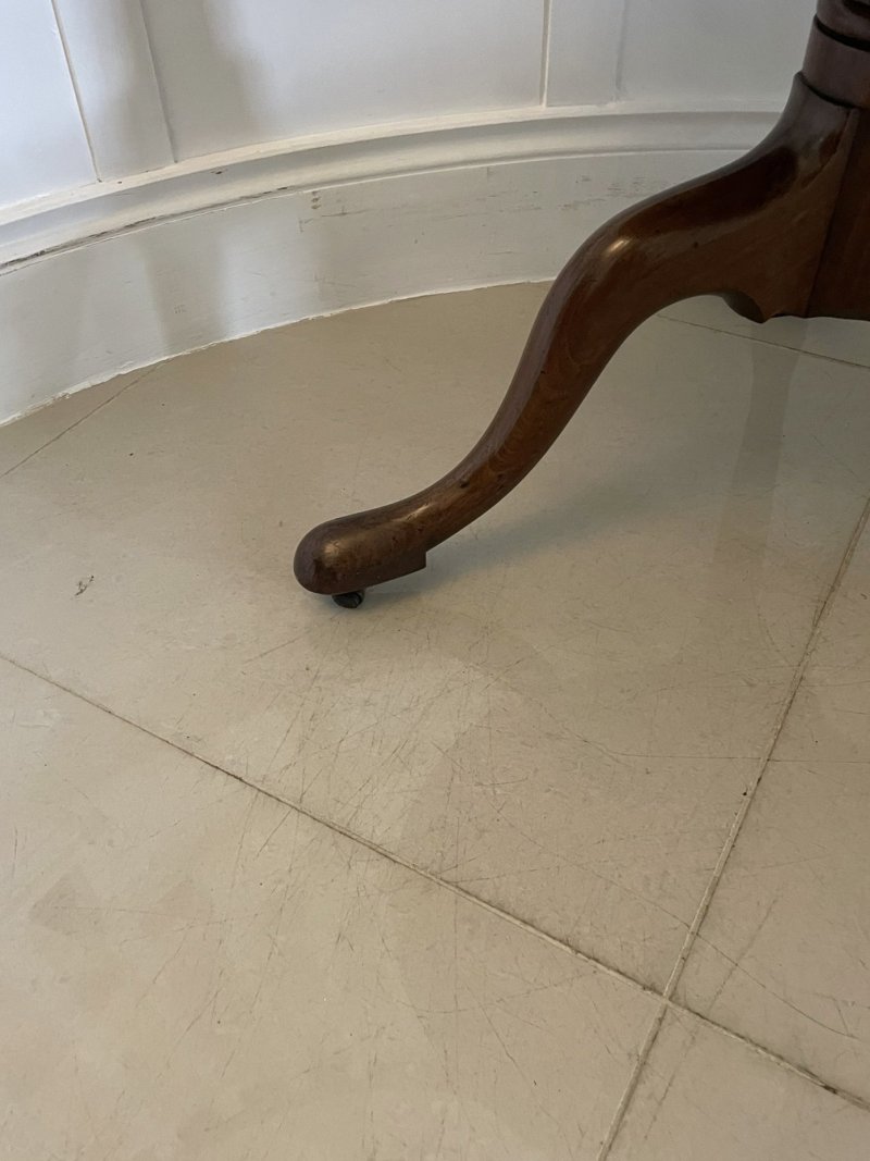 Antique George III Quality Mahogany 3 Tier Circular Dumb Waiter - Image 5